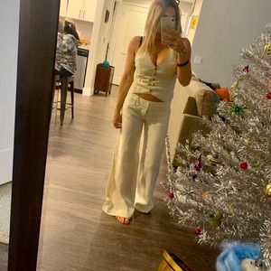 VTG Guess Wide leg pant & Vest